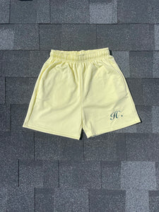 Cream Mesh Shorts