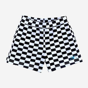 Checkered Mesh Shorts