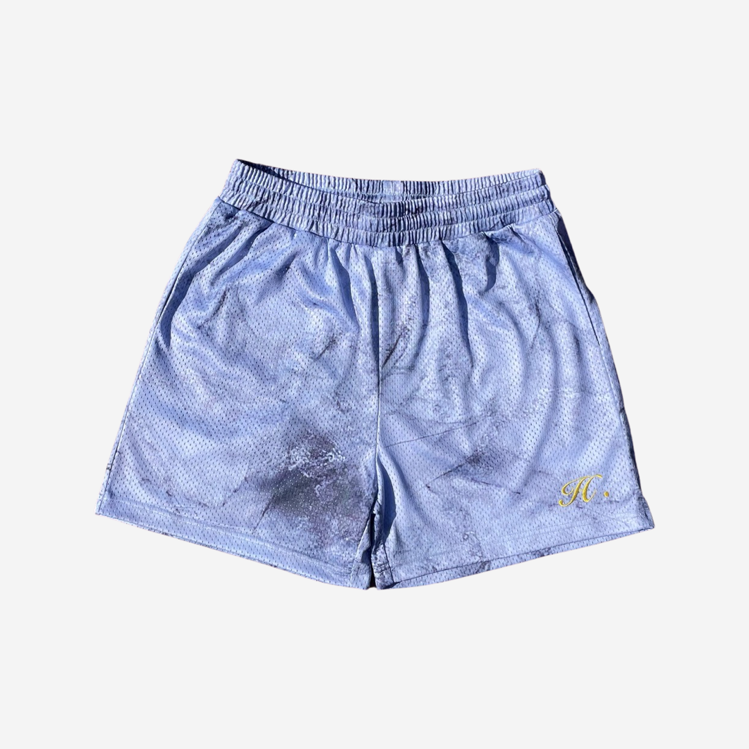 Grey marble mesh shorts – HiddenClouds