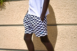 Checkered Mesh Shorts